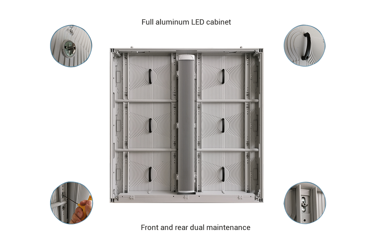 CH96O03 Outdoor LED Display - Full aluminum led cabinet front and rear dual maintenance