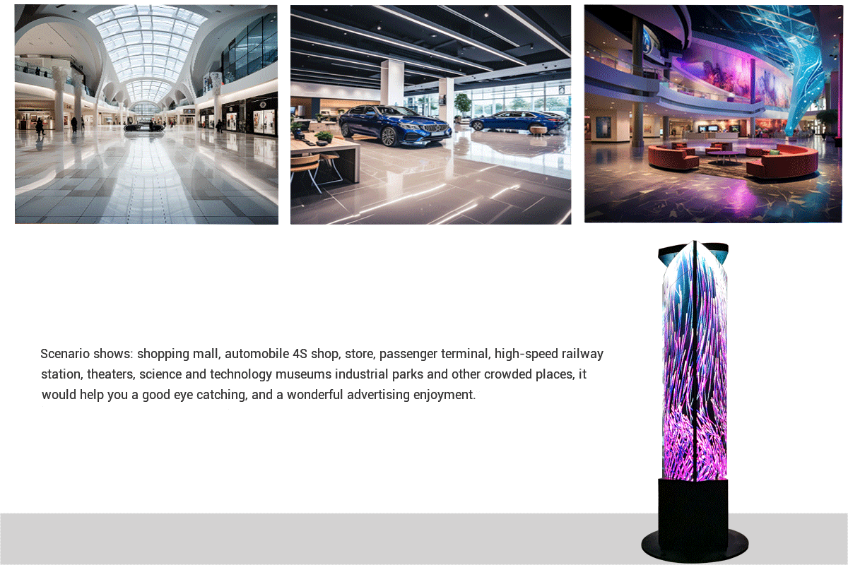 Creative Deformation Mechanical LED Display Screen - creative merchandise displays