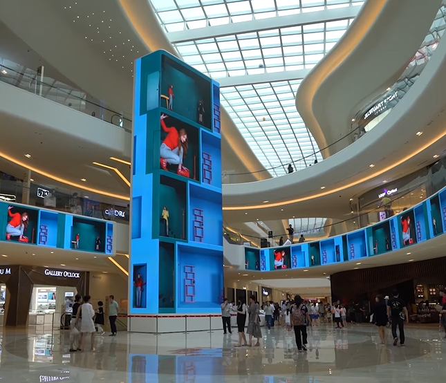 Customized indoor P1.25 COB LED display - creative advertising LED screen factory in China