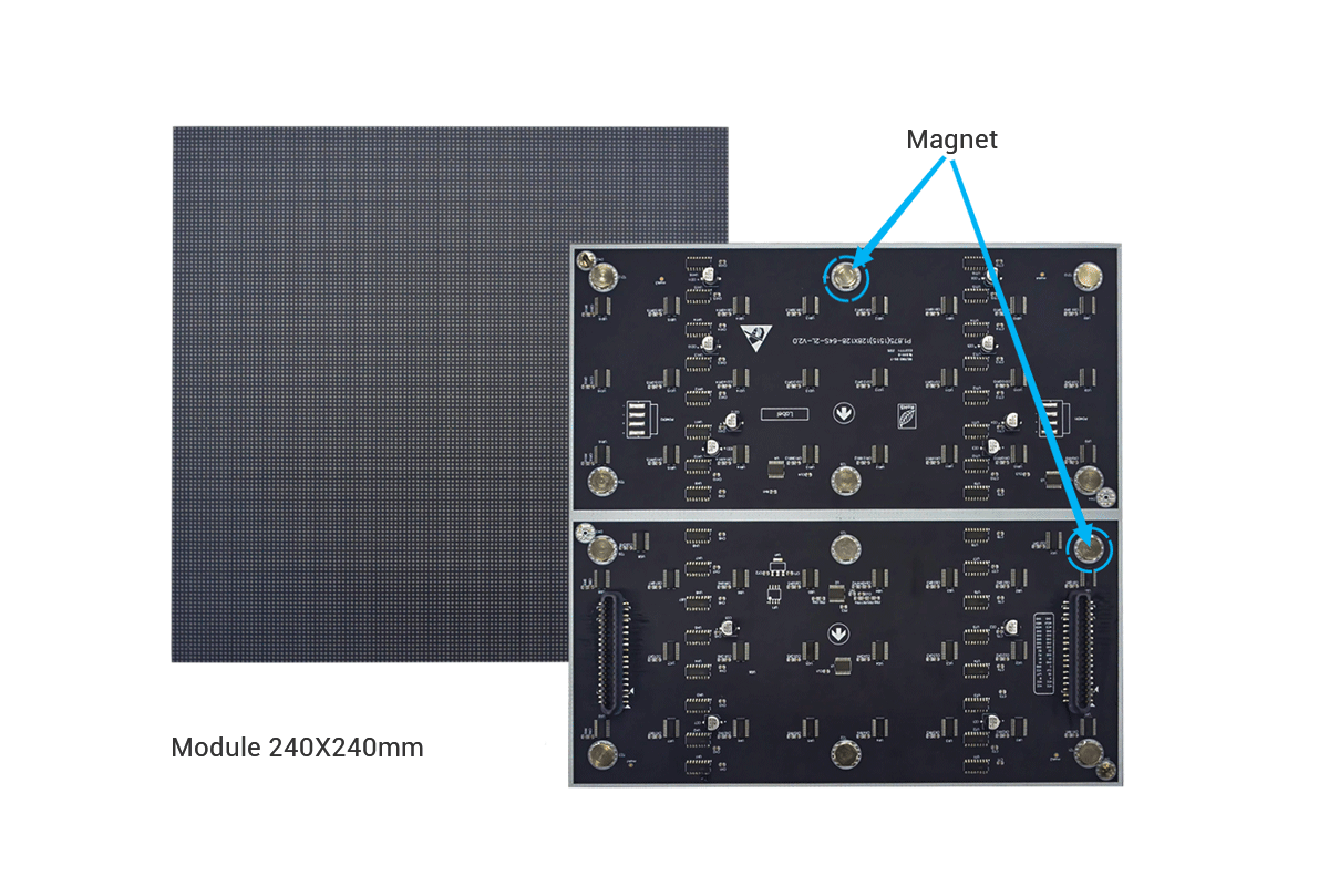 led screen display factory - CH48I02 indoor LED display module size