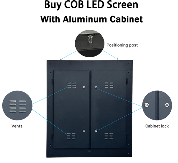 Buy COB LED screen with aluminum cabinet