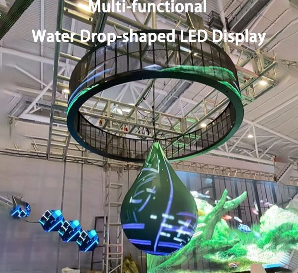 Multi-functional Water Drop-shaped LED Display