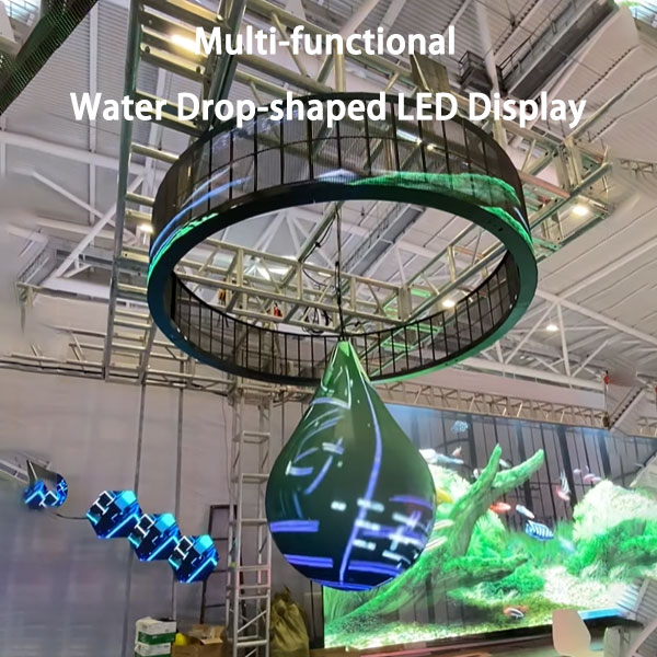 Multi-functional Water Drop-shaped LED Display