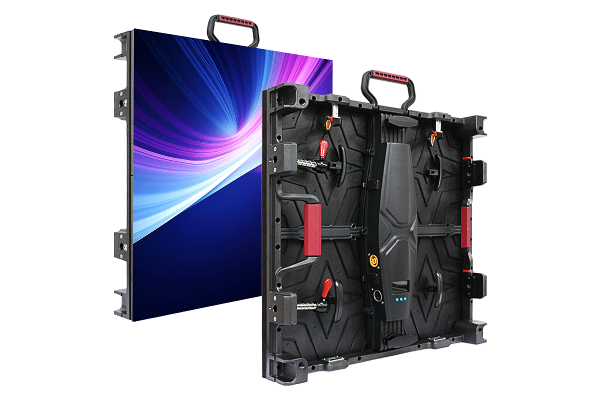 P2.604 P2.976 P3.91 P4.81 P5.95 Rental LED Display Screen Cabinet With LCD Monitoring Panel