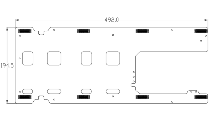 COB LED small pitch display HUB size