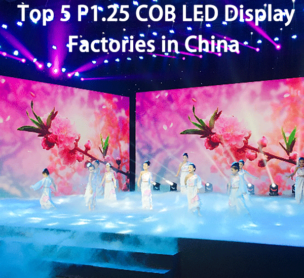 Top 5 P1.25 COB LED Display Factories in China